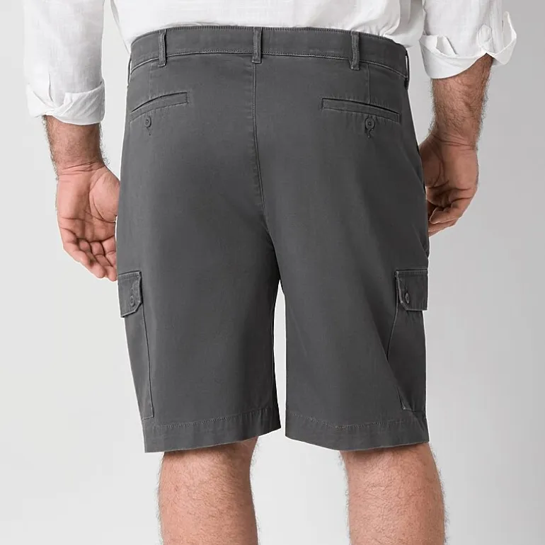 St. John's Bay Comfort Waist 10" & 11" Mens Big and Tall Stretch Fabric Cargo Short