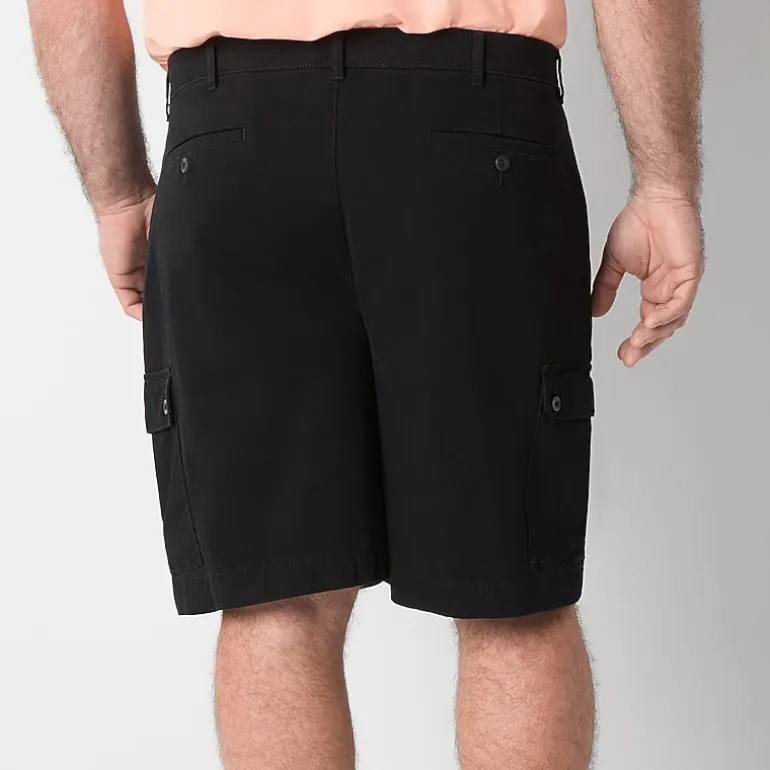 St. John's Bay Comfort Waist 10" & 11" Mens Big and Tall Stretch Fabric Cargo Short