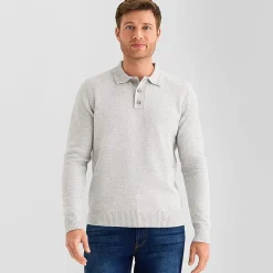 St. John's Bay Cozy Polo Mens Long Sleeve Pullover Sweater