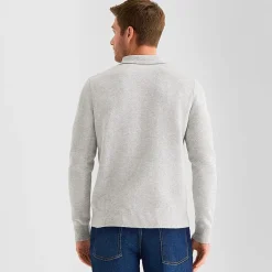 St. John's Bay Cozy Polo Mens Long Sleeve Pullover Sweater