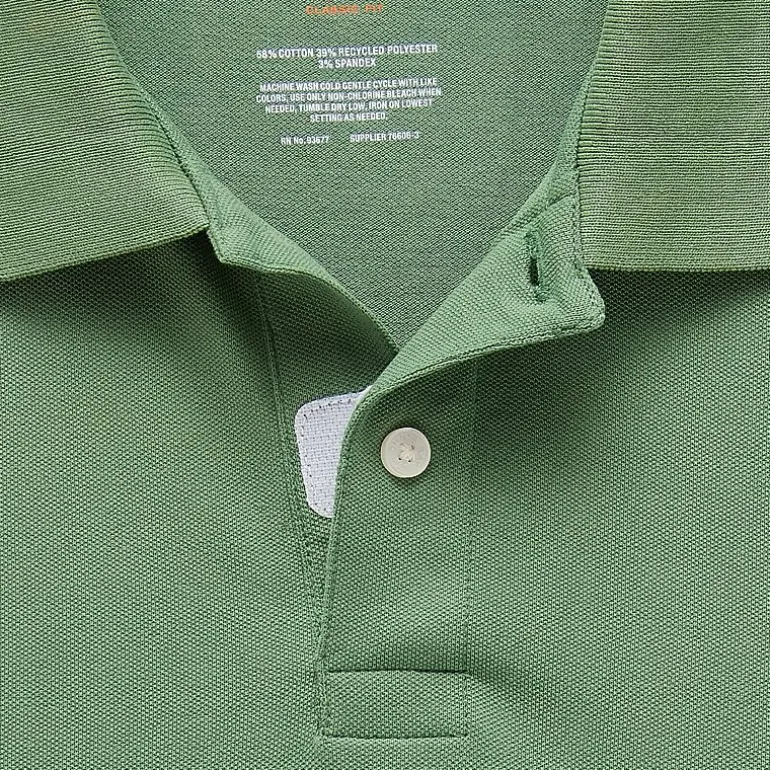 St. John's Bay Dexterity Premium Stretch Mens Classic Fit Easy-on + Easy-off Adaptive Short Sleeve Polo Shirt