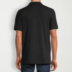 St. John's Bay Dexterity Premium Stretch Mens Classic Fit Easy-on + Easy-off Adaptive Short Sleeve Polo Shirt