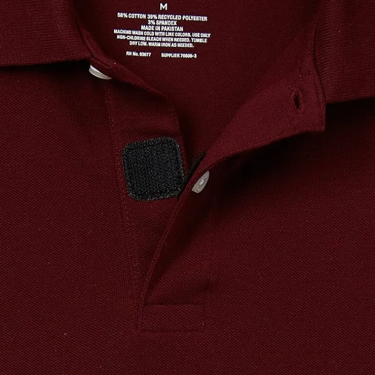 St. John's Bay Dexterity Premium Stretch Mens Classic Fit Easy-on + Easy-off Adaptive Short Sleeve Polo Shirt