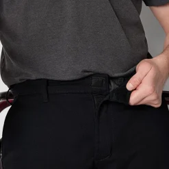 St. John's Bay Dexterity Universal Wrinkle Free Easy Care Mens Adaptive Adjustable Features Easy-on + Easy-off Classic Fit Flat Front Pant