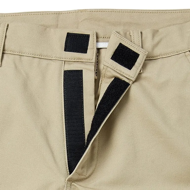 St. John's Bay Dexterity Universal Wrinkle Free Easy Care Mens Adaptive Adjustable Features Easy-on + Easy-off Classic Fit Flat Front Pant