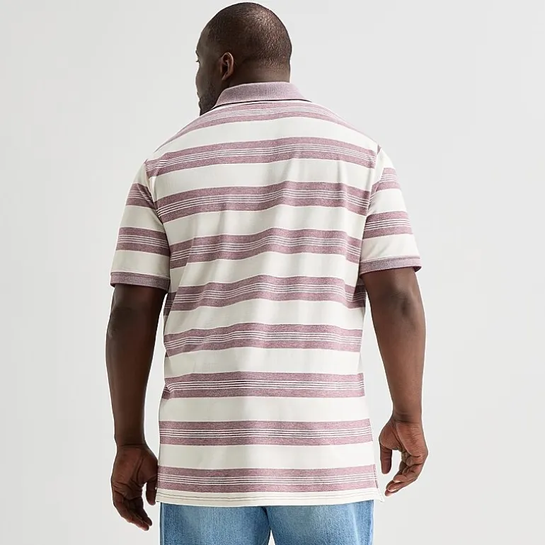 St. John's Bay Essential Oxford Big and Tall Mens Classic Fit Short Sleeve Polo Shirt