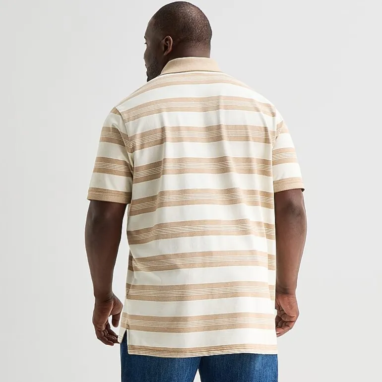 St. John's Bay Essential Oxford Big and Tall Mens Classic Fit Short Sleeve Polo Shirt