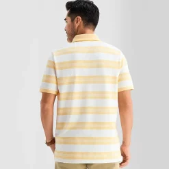 St. John's Bay Essential Striped Oxford Mens Classic Fit Short Sleeve Polo Shirt