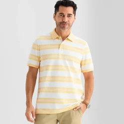 St. John's Bay Essential Striped Oxford Mens Classic Fit Short Sleeve Polo Shirt