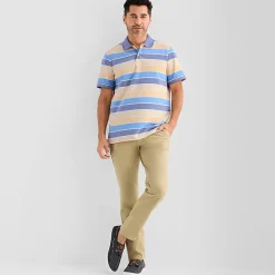 St. John's Bay Essential Striped Oxford Mens Classic Fit Short Sleeve Polo Shirt