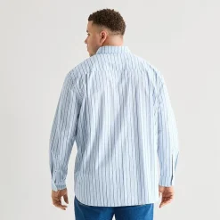 St. John's Bay Everyday Stretch Mens Long Sleeve Classic Fit Big and Tall Button-Down Shirt