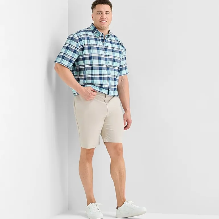 St. John's Bay Extender Waistband Performance 10" & 11" Mens Mid Rise Big and Tall Golf Short