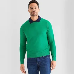 St. John's Bay Fine Gauge Mens Crew Neck Long Sleeve Pullover Sweater
