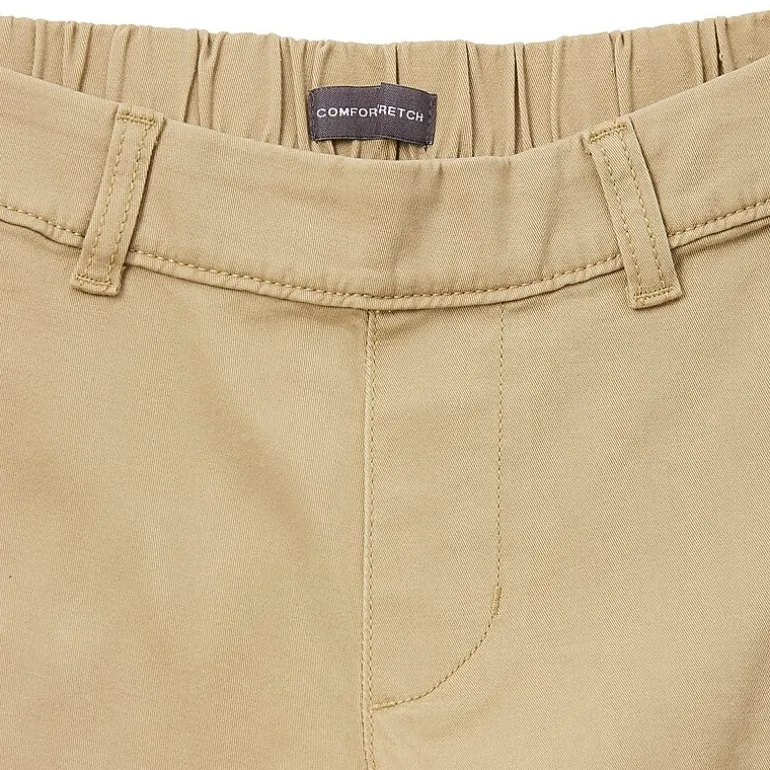 St. John's Bay Mens 10" Adaptive Stretch Fabric Easy-on + Easy-off Seated Wear Chino Short