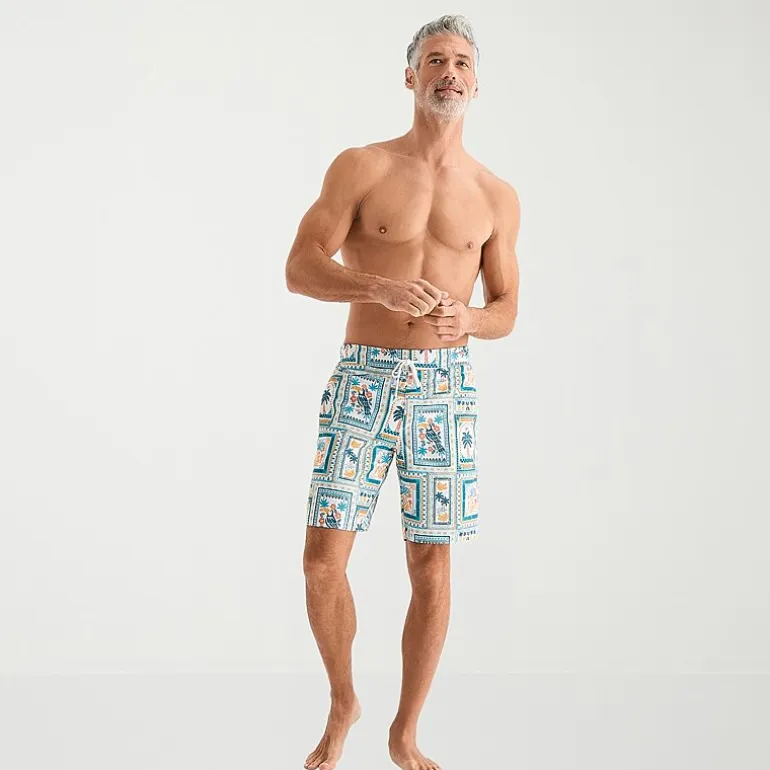 St. John's Bay Mens 9" Americana Abstract Board Shorts