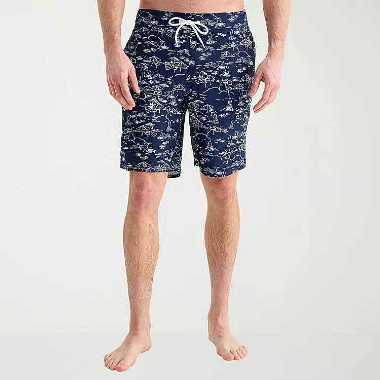 St. John's Bay Mens 9" Americana Abstract Board Shorts