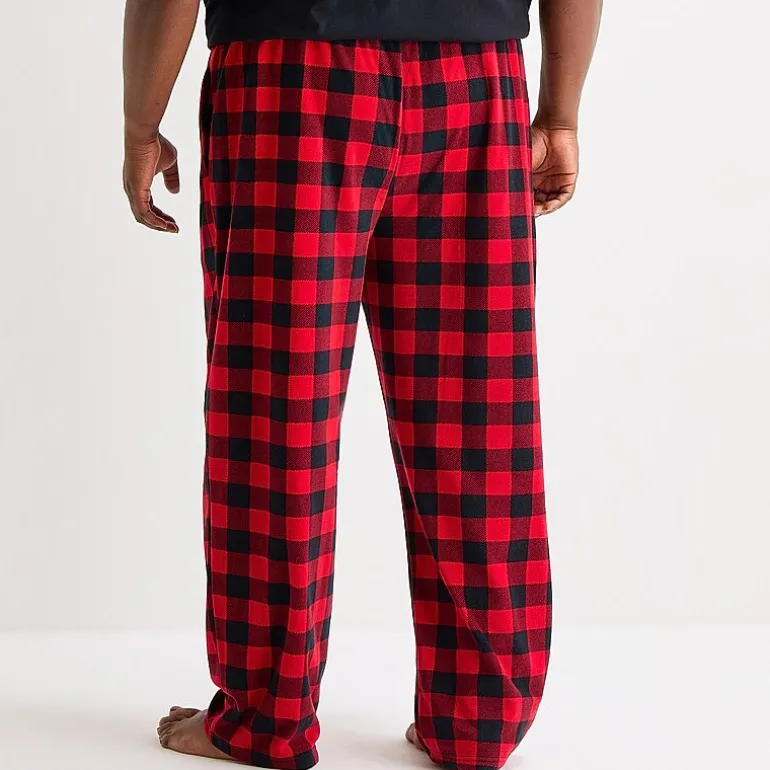 St. John's Bay Mens Big and Tall Microfleece Pajama Pants