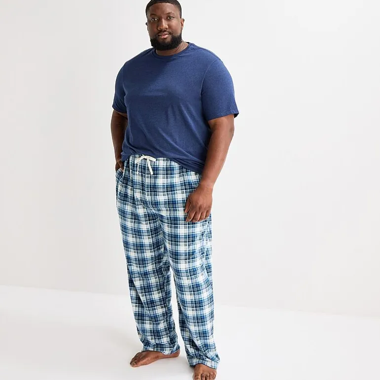 St. John's Bay Mens Big and Tall Microfleece Pajama Pants