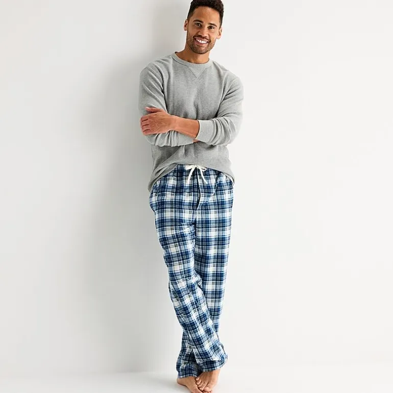 St. John's Bay Mens Big and Tall Microfleece Pajama Pants