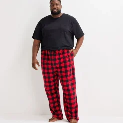 St. John's Bay Mens Big and Tall Microfleece Pajama Pants
