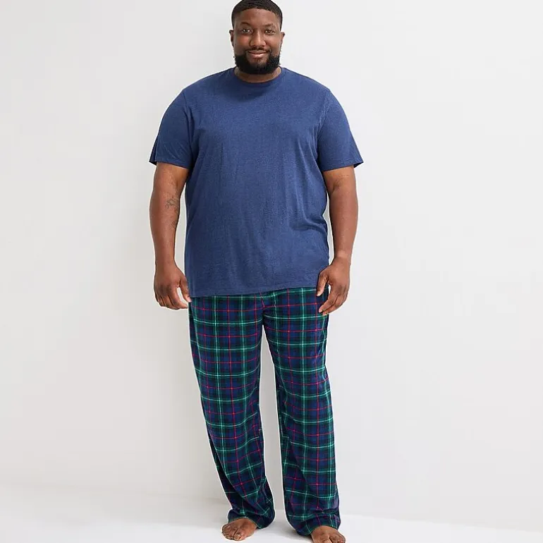 St. John's Bay Mens Big and Tall Microfleece Pajama Pants