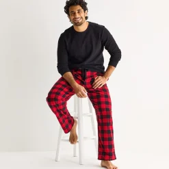St. John's Bay Mens Big and Tall Microfleece Pajama Pants