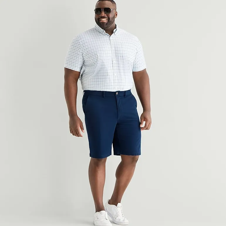 St. John's Bay Mens 10" Big and Tall Stretch Fabric Chino Short
