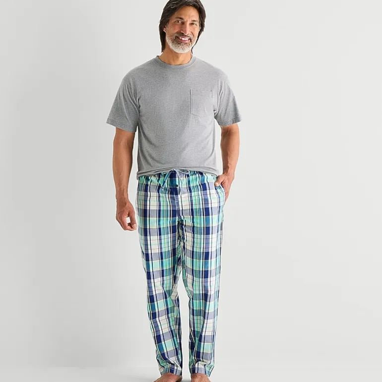St. John's Bay Mens Crew Neck Short Sleeve Pajama Top
