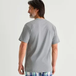 St. John's Bay Mens Crew Neck Short Sleeve Pajama Top