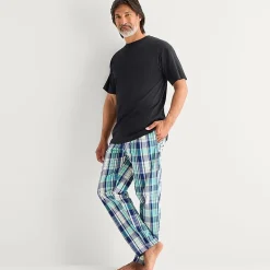 St. John's Bay Mens Crew Neck Short Sleeve Pajama Top