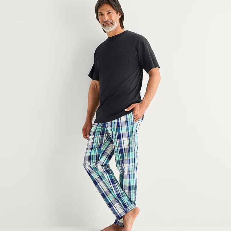 St. John's Bay Mens Crew Neck Short Sleeve Pajama Top