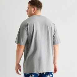 St. John's Bay Mens Crew Neck Short Sleeve Big and Tall Pajama Top