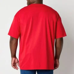 St. John's Bay Mens Crew Neck Short Sleeve Big and Tall Pajama Top