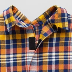 St. John's Bay Mens Easy-on + Easy-off Seated Wear Long Sleeve Adaptive Classic Fit Big and Tall Flannel Shirt