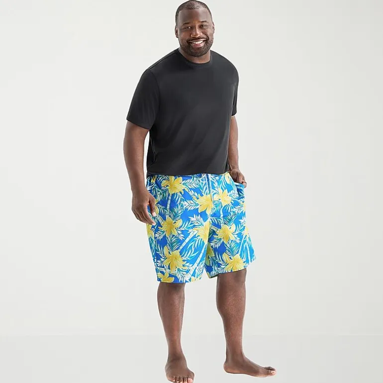 St. John's Bay Mens 10" Floral Big and Tall Board Shorts