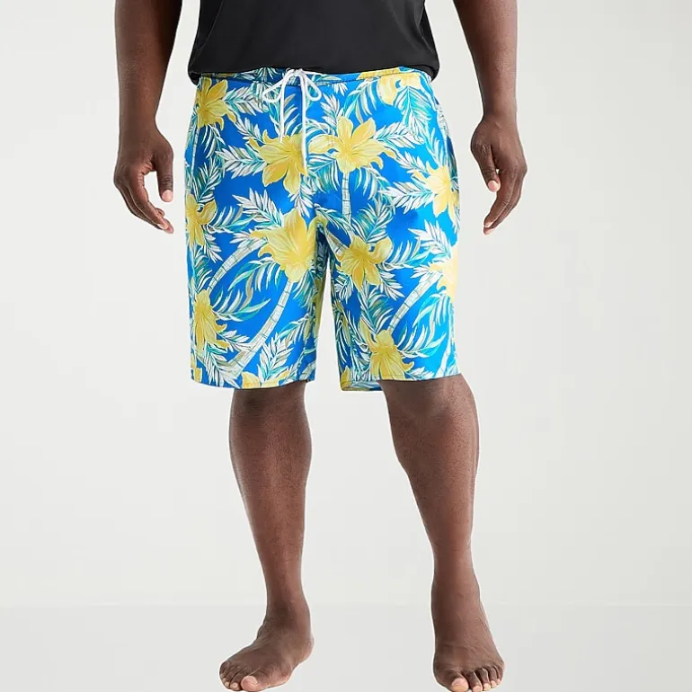 St. John's Bay Mens 10" Floral Big and Tall Board Shorts