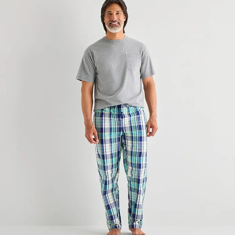 St. John's Bay Mens Poplin Pajama Pants