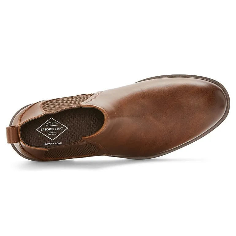 St. John's Bay Mens Rutland Flat Heel Chelsea Boots