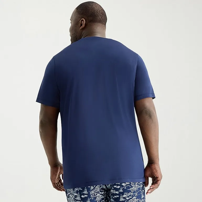 St. John's Bay Mens Short Sleeve Swim Shirt Big and Tall