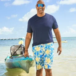 St. John's Bay Mens Short Sleeve Swim Shirt Big and Tall