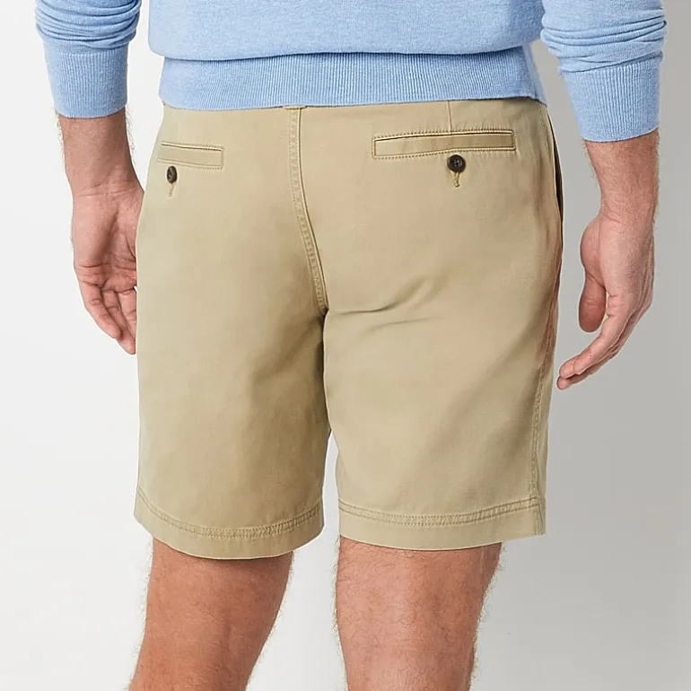 St. John's Bay Mens 9" Stretch Fabric Chino Short