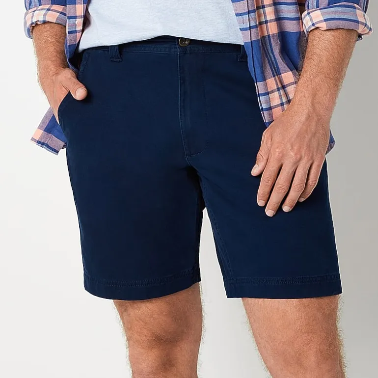 St. John's Bay Mens 9" Stretch Fabric Chino Short