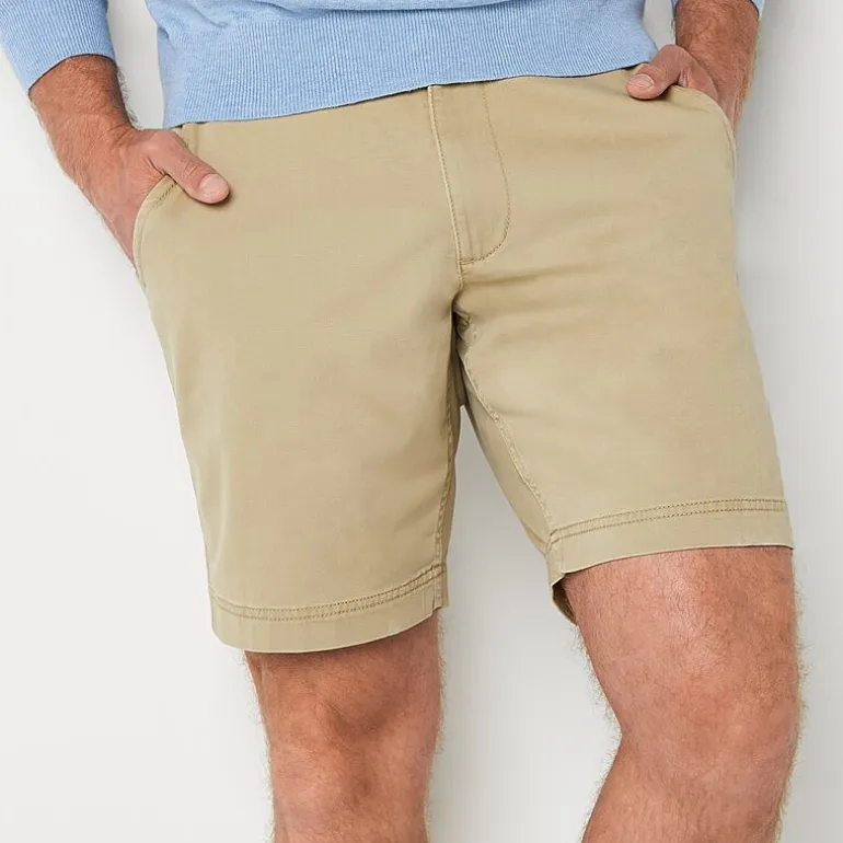 St. John's Bay Mens 9" Stretch Fabric Chino Short