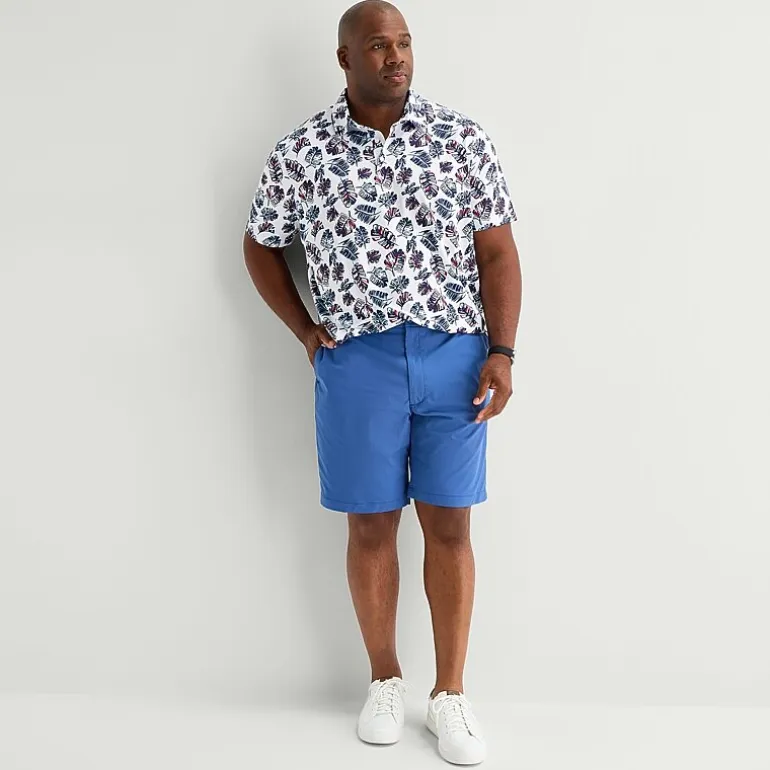 St. John's Bay Performance Big and Tall Mens Classic Fit Short Sleeve Polo Shirt