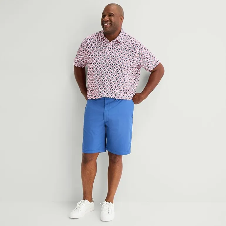 St. John's Bay Performance Big and Tall Mens Classic Fit Short Sleeve Polo Shirt