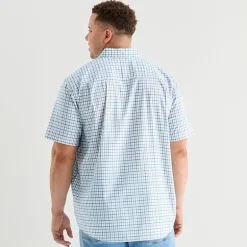 St. John's Bay Performance Mens Short Sleeve Classic Fit Big and Tall Button-Down Shirt