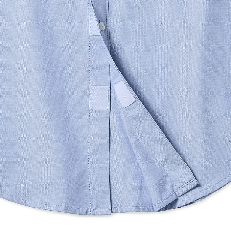 St. John's Bay Performance Oxford Dexterity Mens Easy-on + Easy-off Long Sleeve Classic Fit Button-Down Shirt