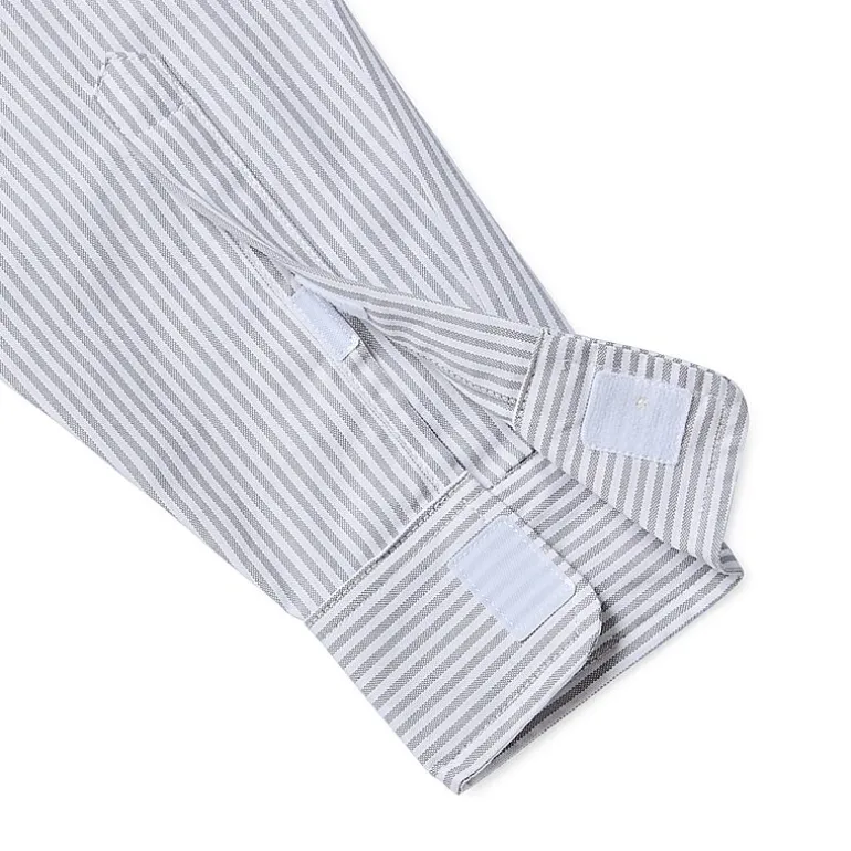 St. John's Bay Performance Oxford Mens Easy-on + Easy-off Seated Wear Long Sleeve Classic Fit Button-Down Shirt