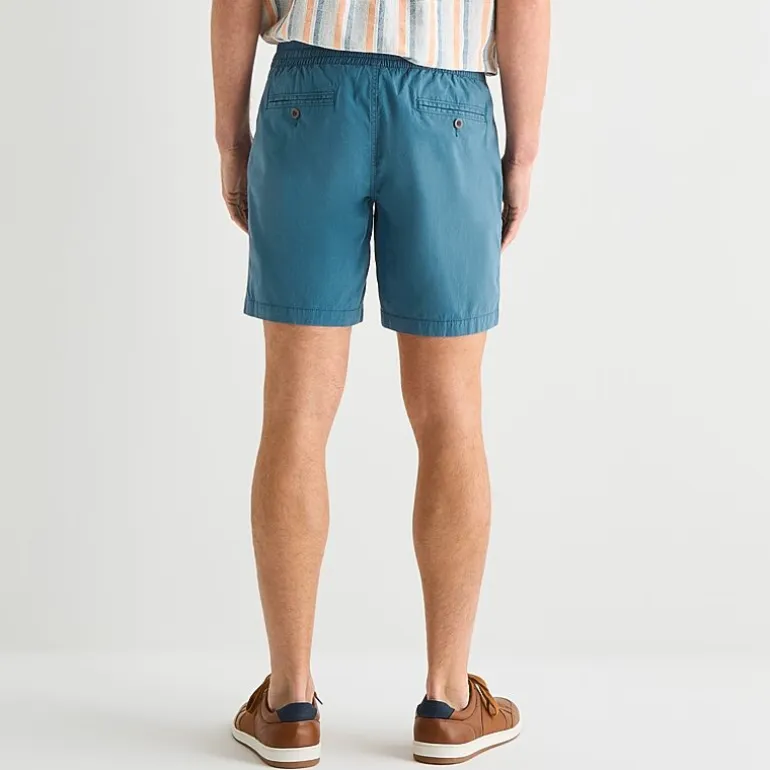 St. John's Bay Poplin Mens 8" Stretch Fabric Drawstring Waist Deck Short