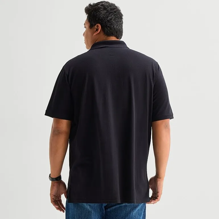 St. John's Bay Premium Stretch Big and Tall Mens Classic Fit Short Sleeve Polo Shirt